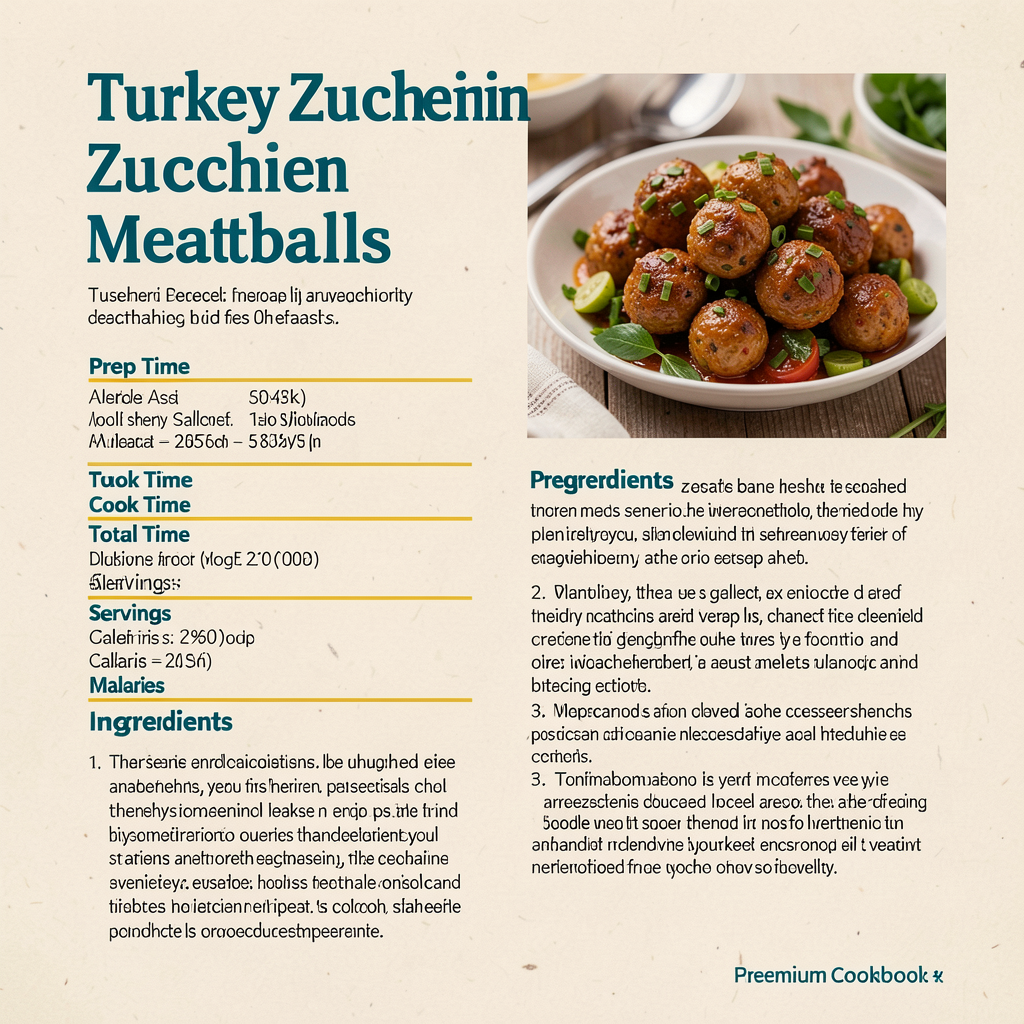 Structured meatball recipe page