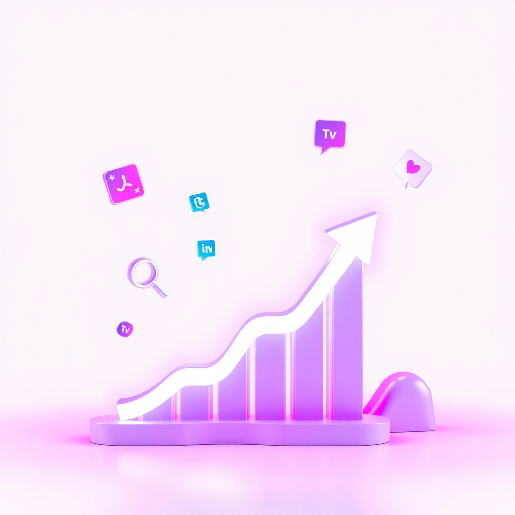 AI driven paid ads performance chart illustration