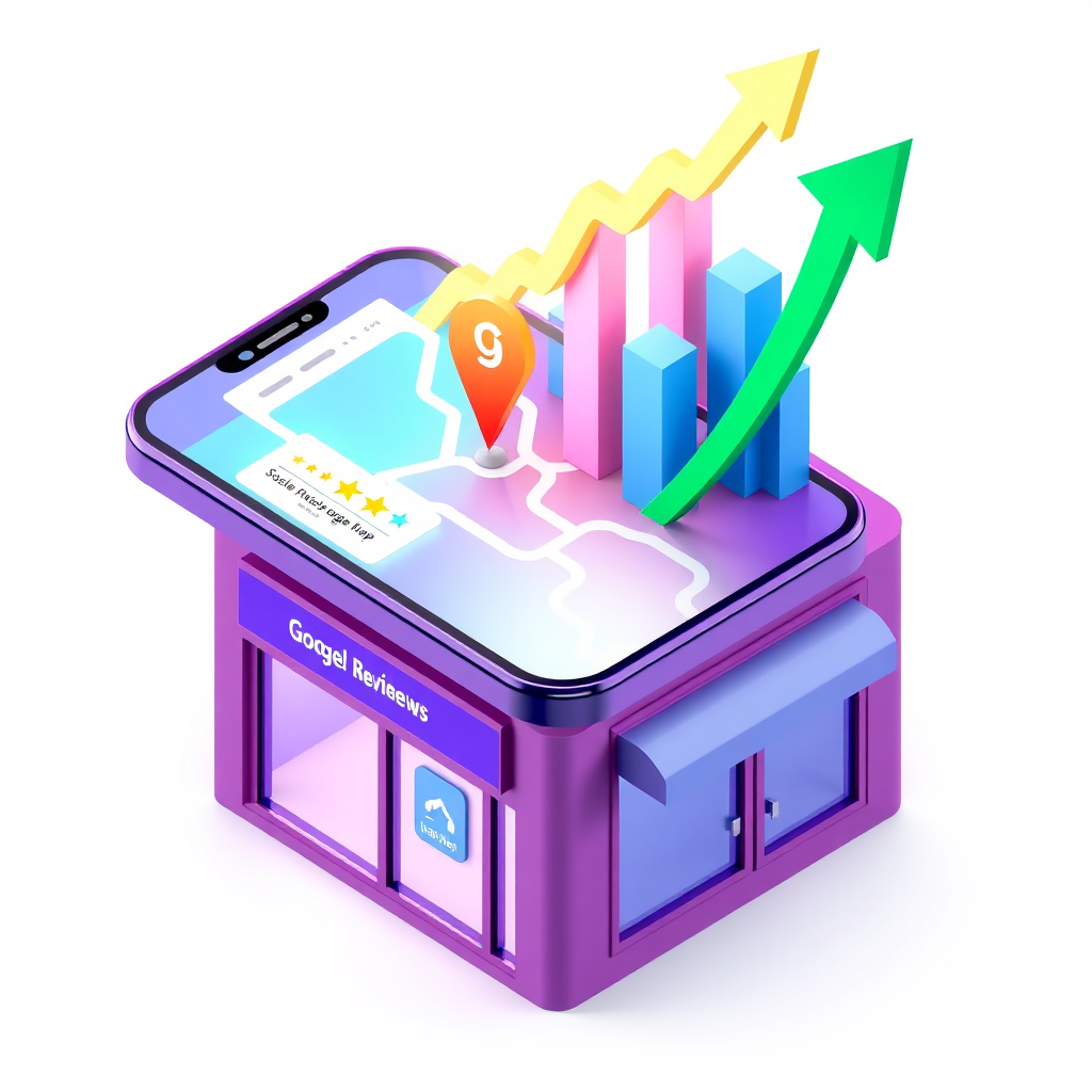 Illustration of local search ranking driving business growth