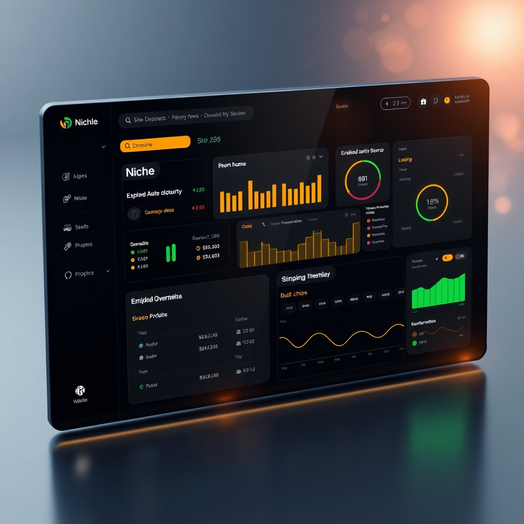 Futuristic AI dashboard preview