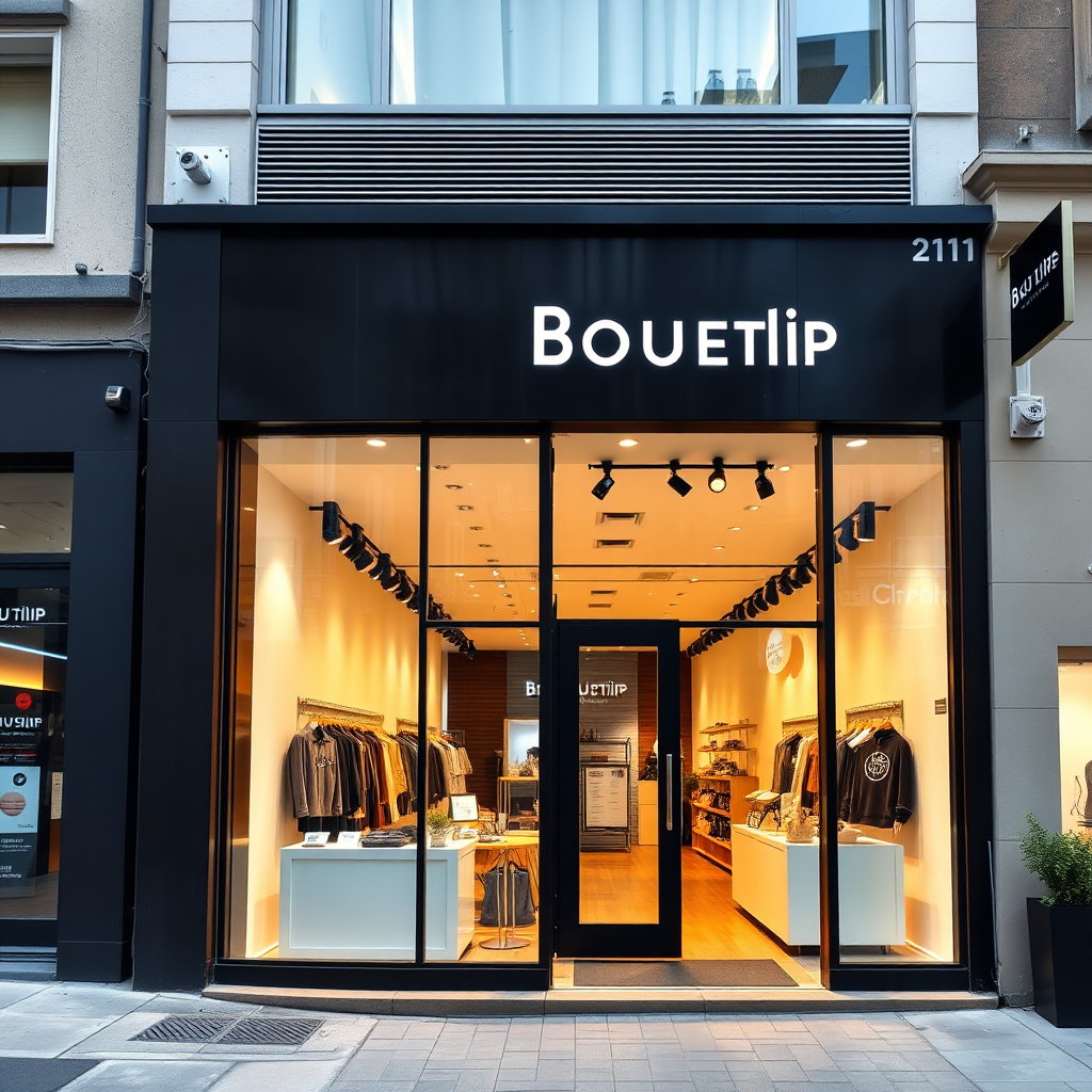 Professional business storefront