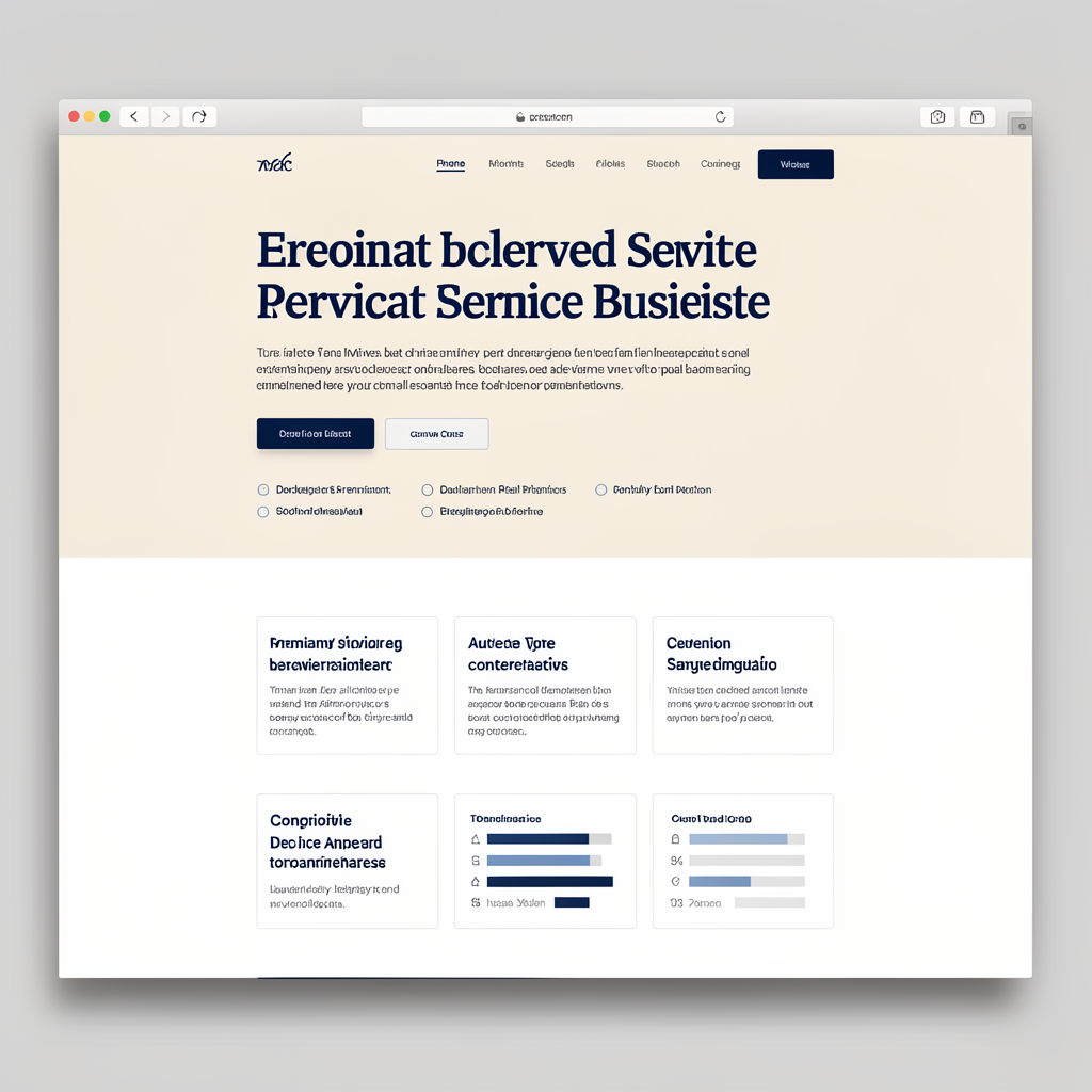 Premium AI-assisted website interface