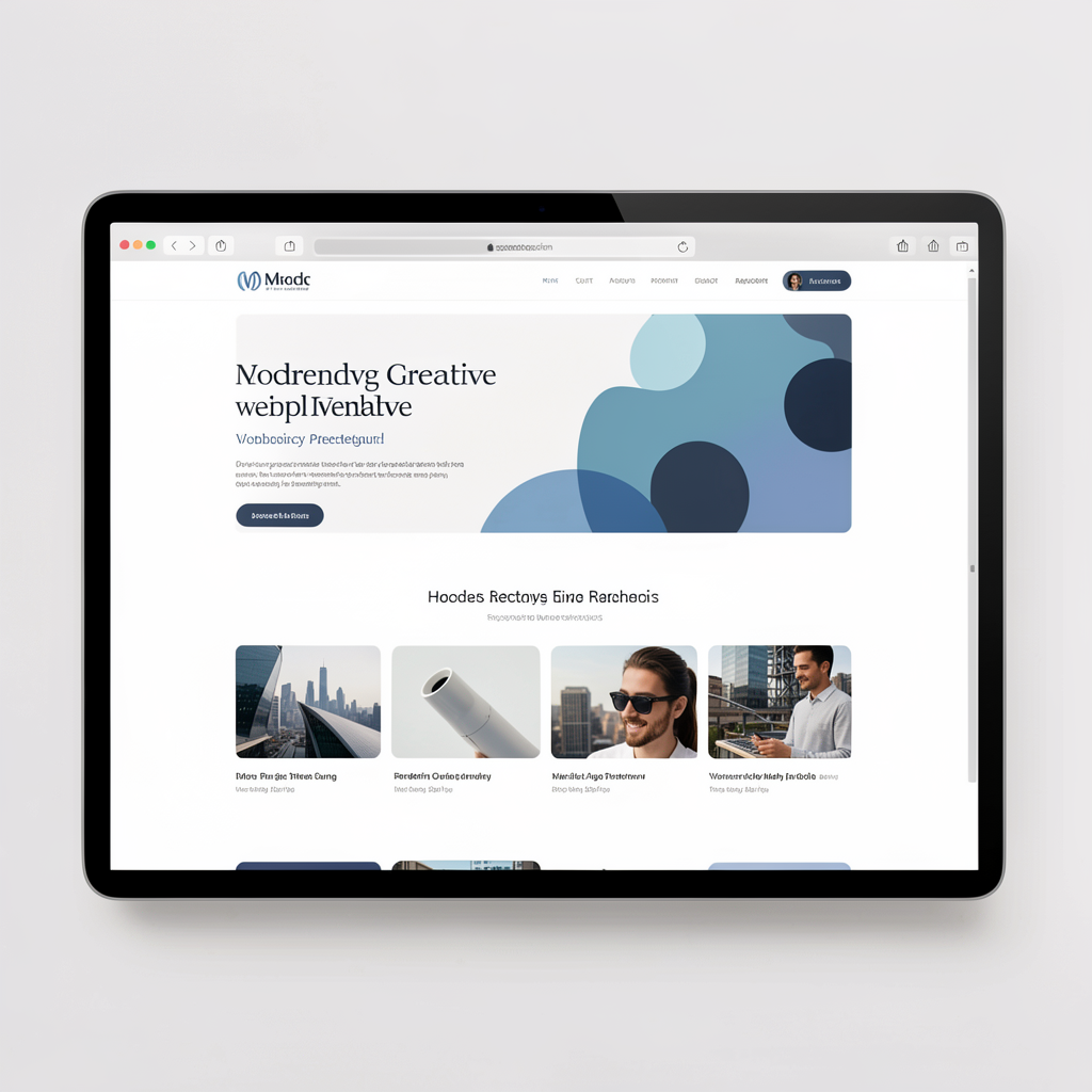 Agency website template preview