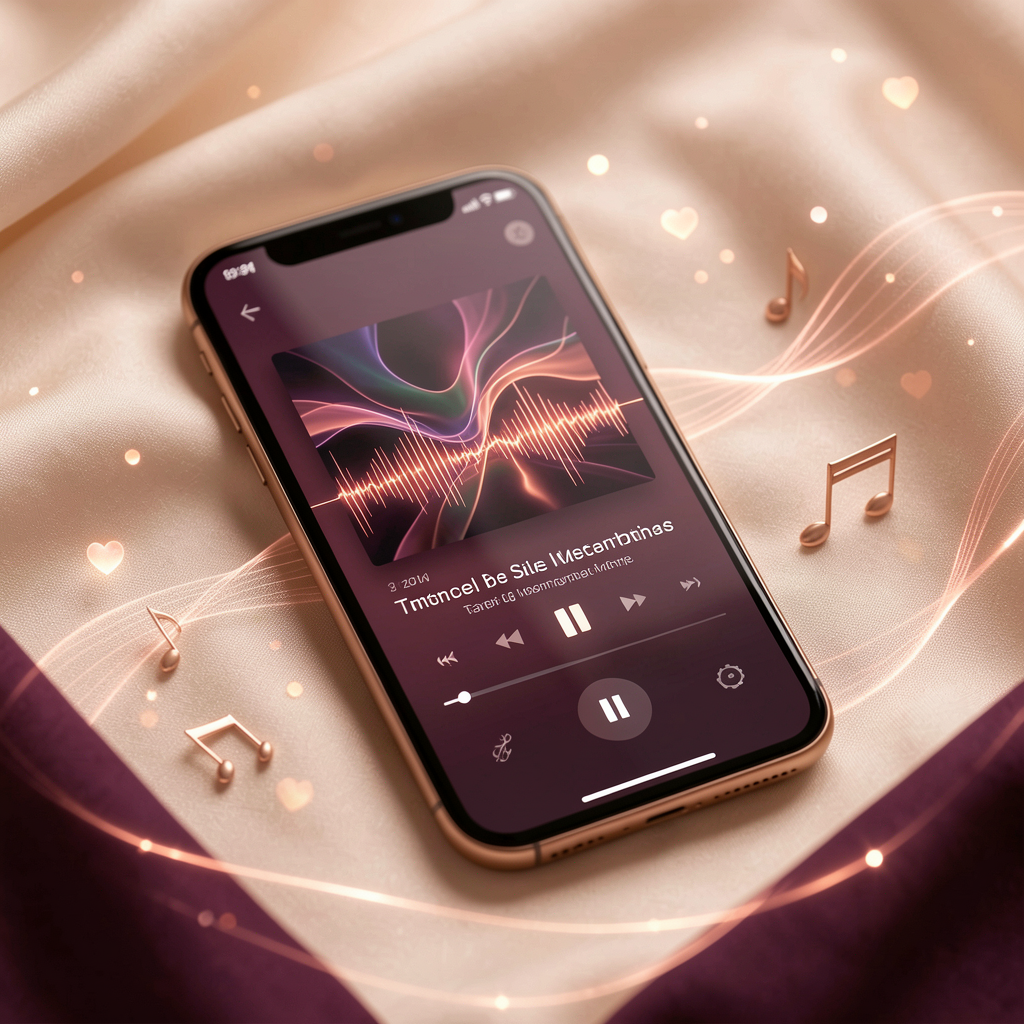 Smartphone playing a personalized song