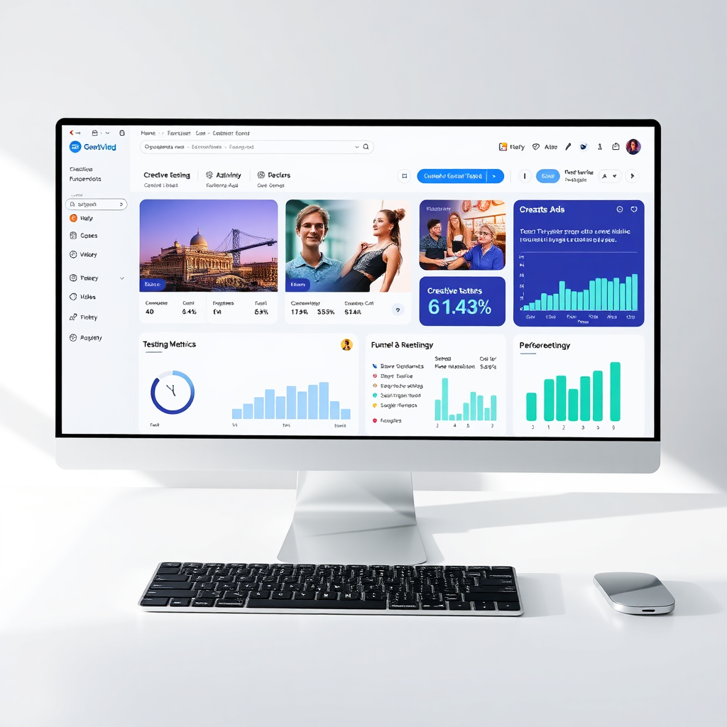 Facebook Ads dashboard mockup