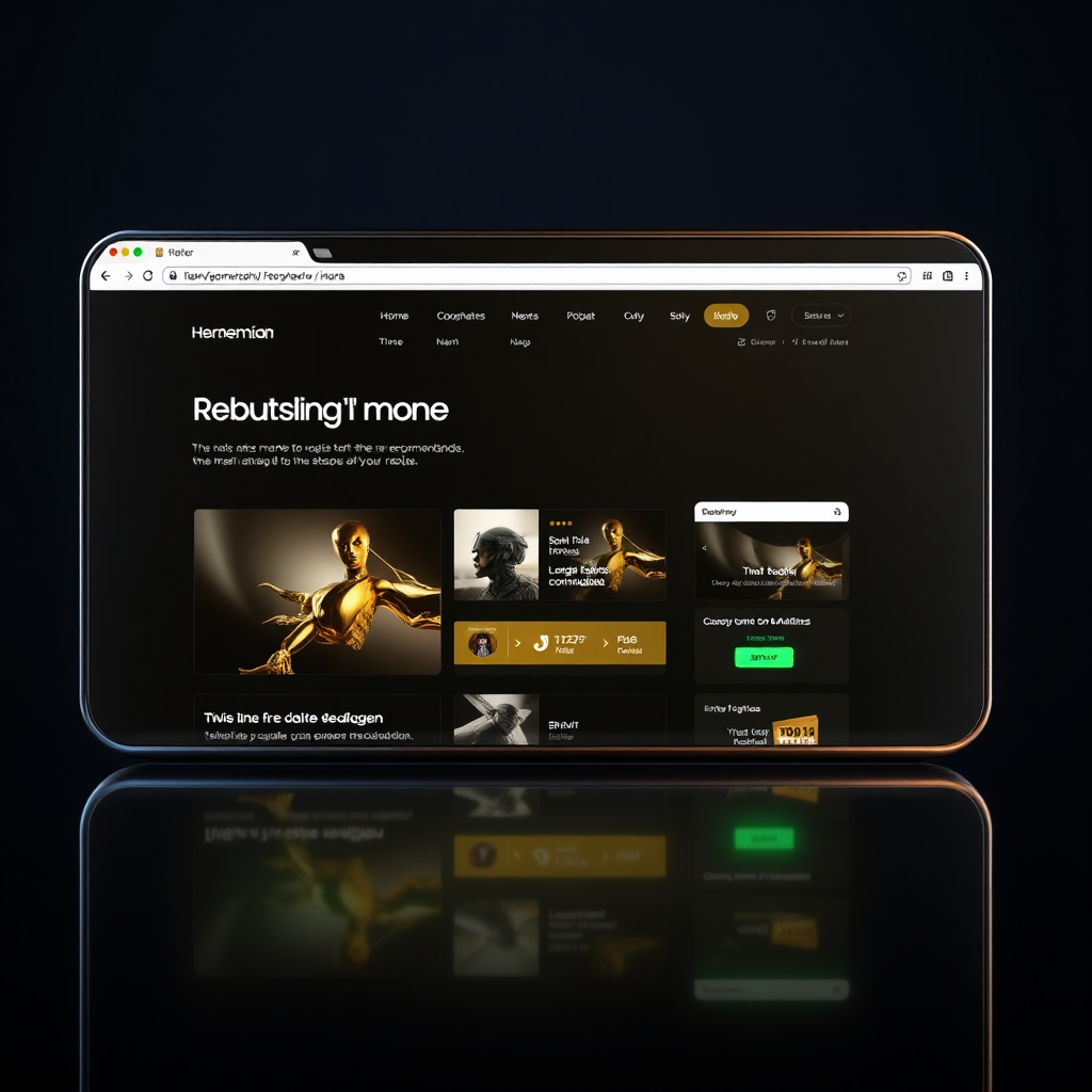 After: modern monetized website rebuilt by AI