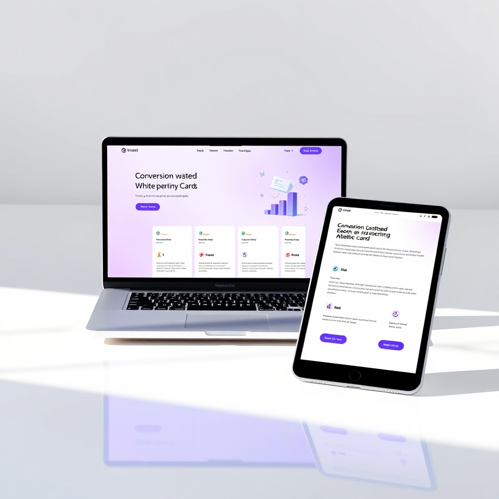 Website design portfolio mockup