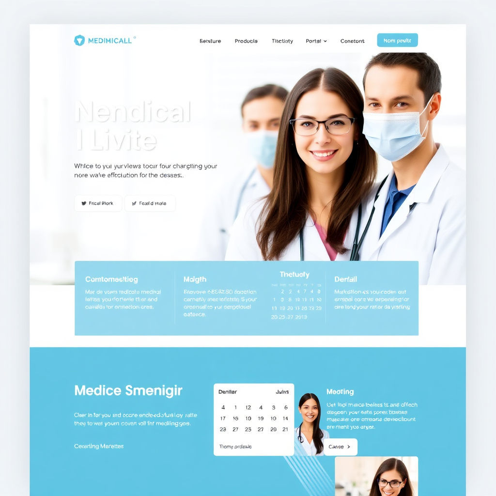 Dental and General Medical Website Design Mockup