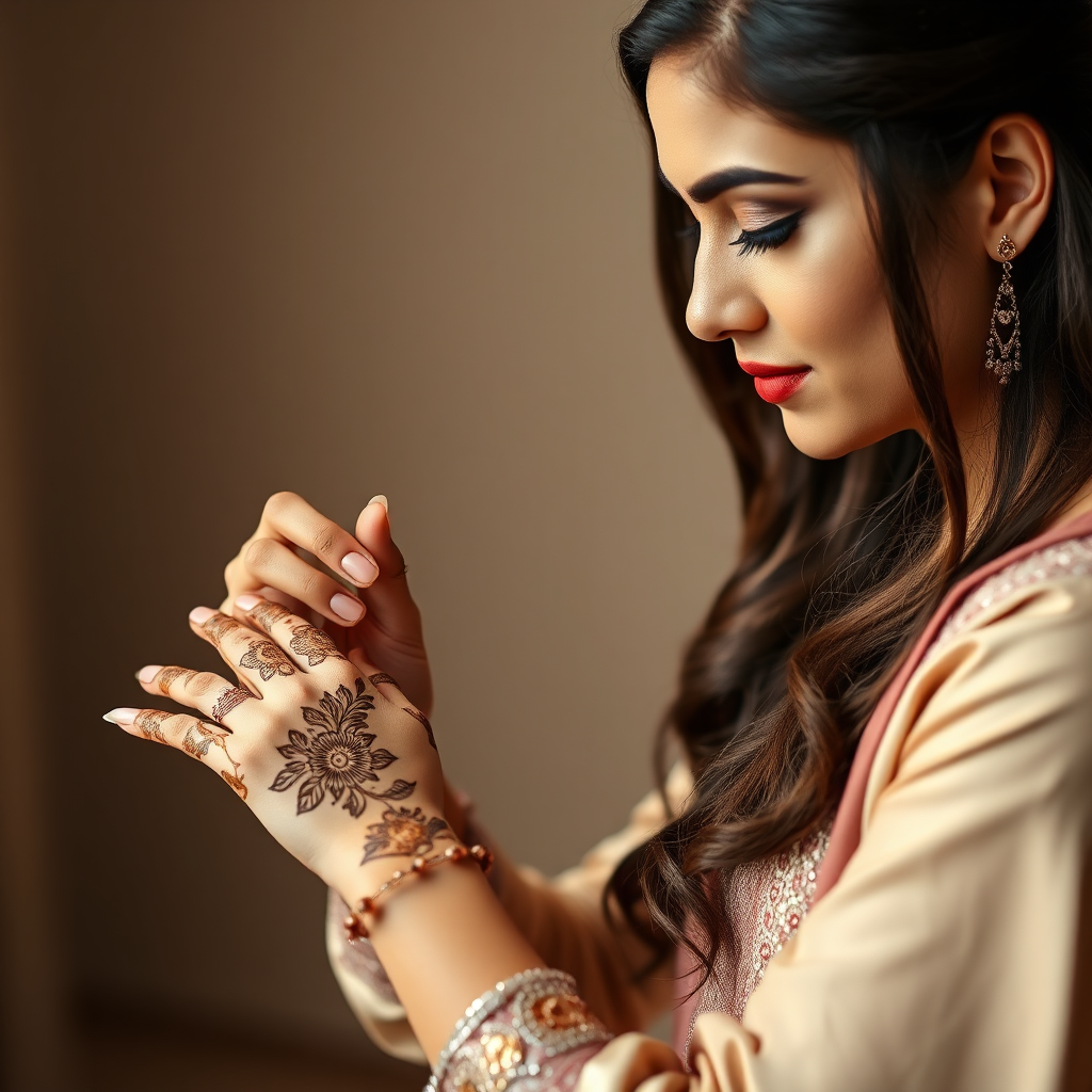 Mehendi Artist at work