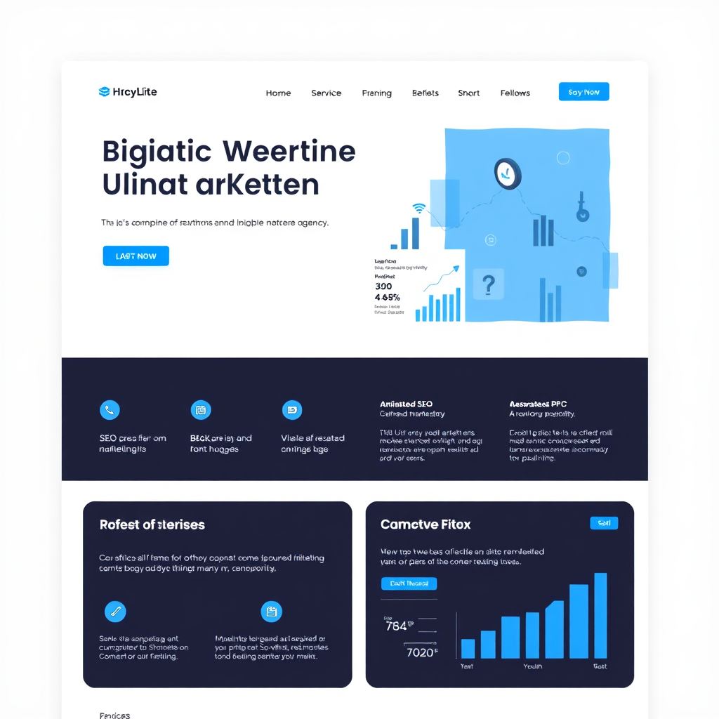 Digital agency website mockup