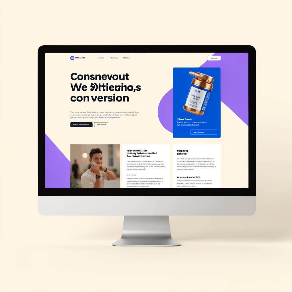 Landing page design concept