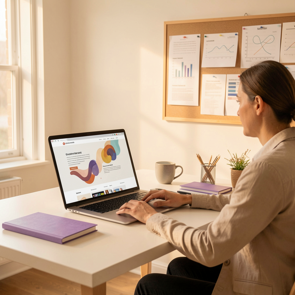 Consultant website concept visual