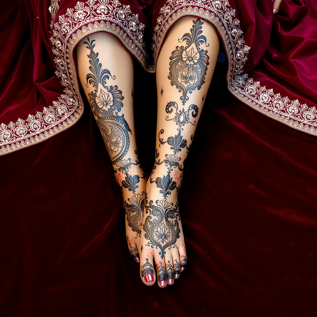 Bridal Leg Mehendi