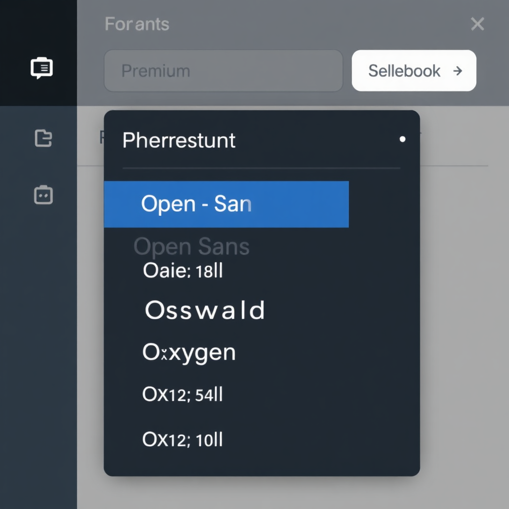 Premium Fonts List