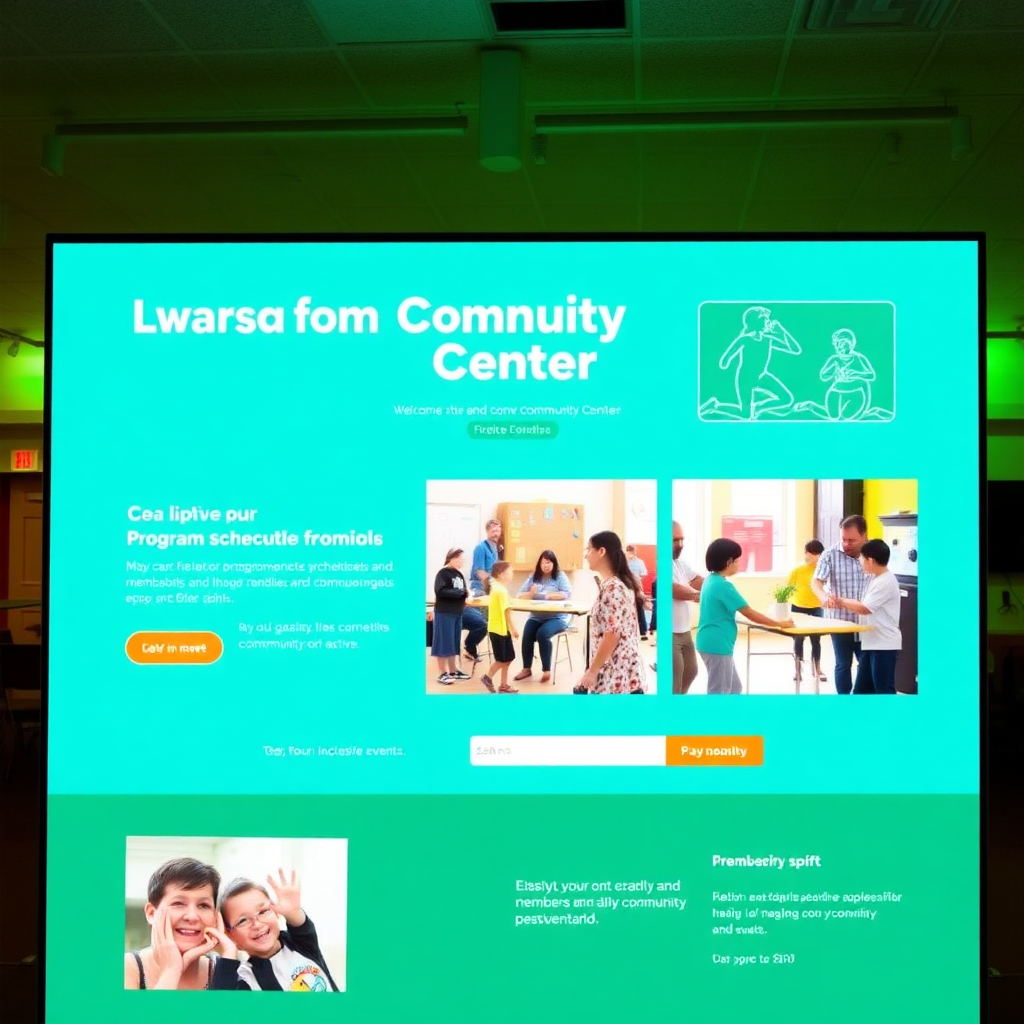 Website for a local community center