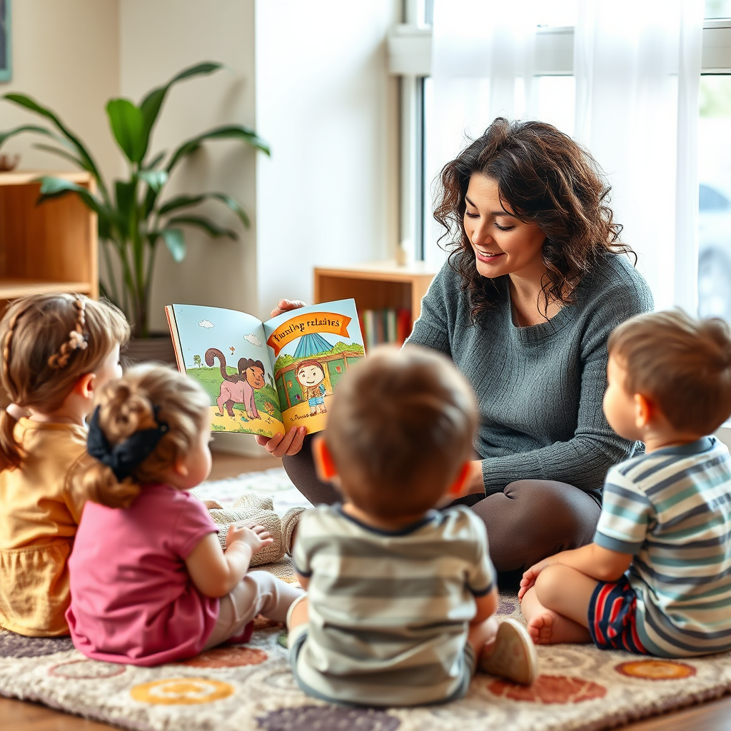 Teacher reading story