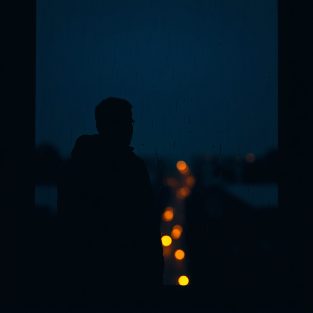 Atmospheric emotional silhouette
