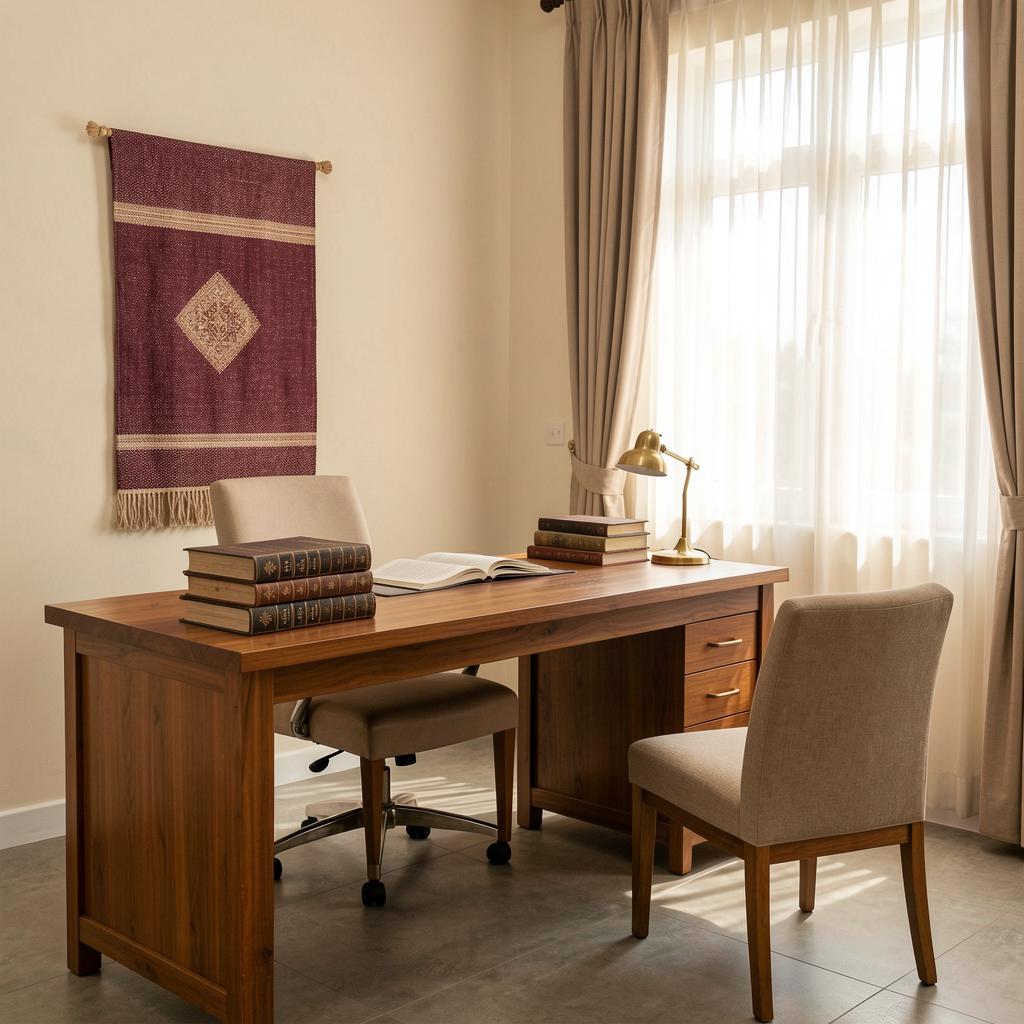 Warm and orderly consultation office