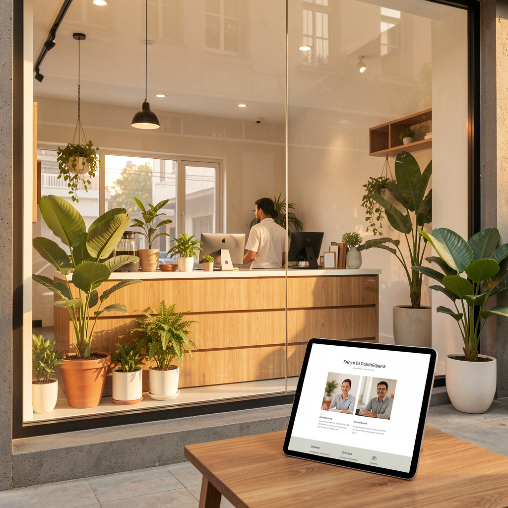 Local business digital presence concept