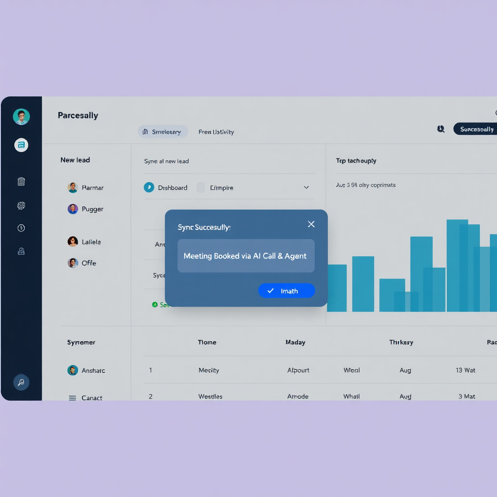 CRM Integration Dashboard Mockup