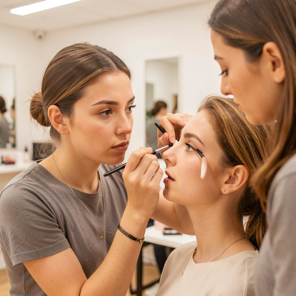 Beauty academy practical training