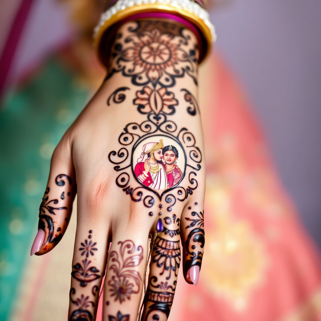 Bridal Mehndi Detail