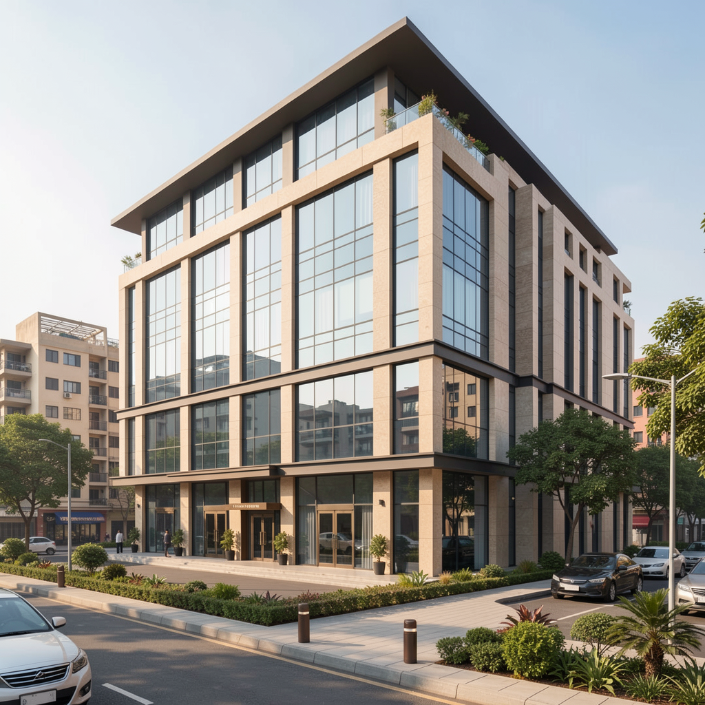 Contemporary commercial property