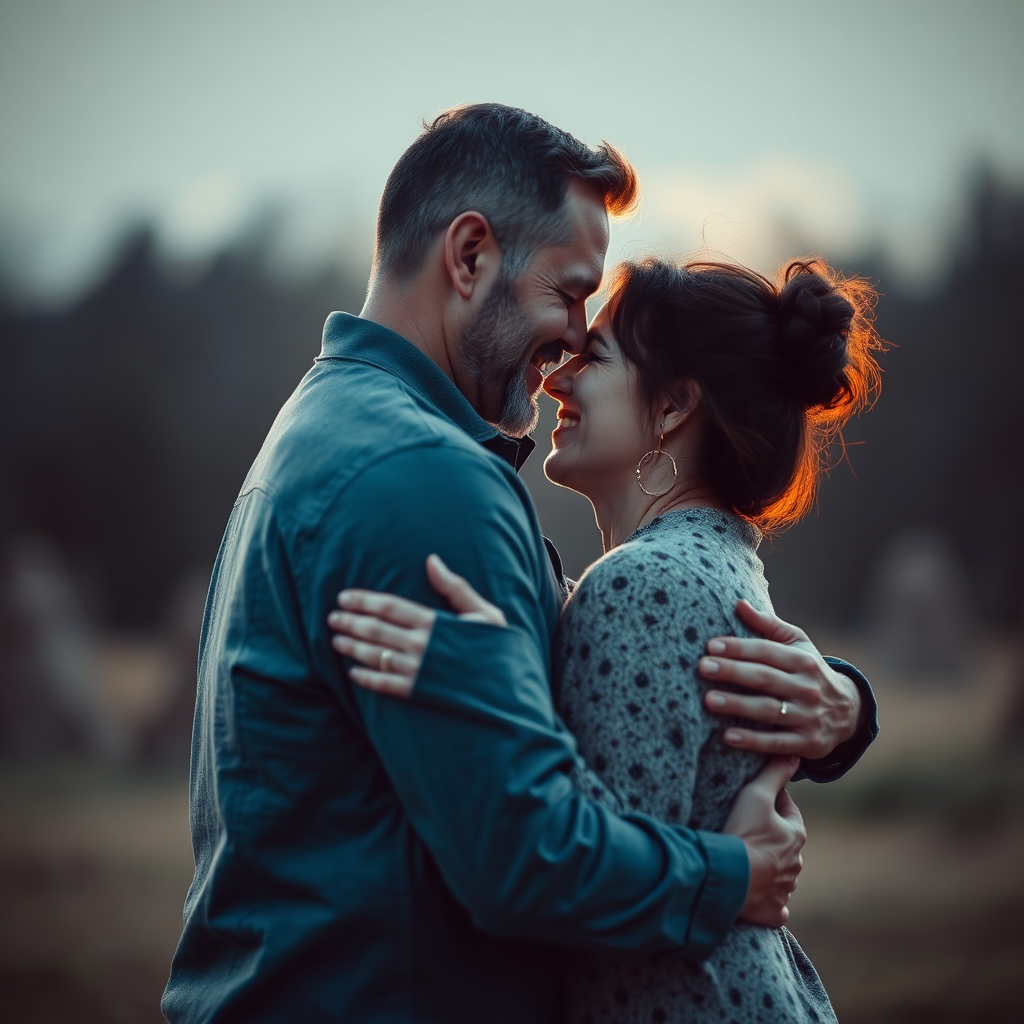 Couple celebrating anniversary