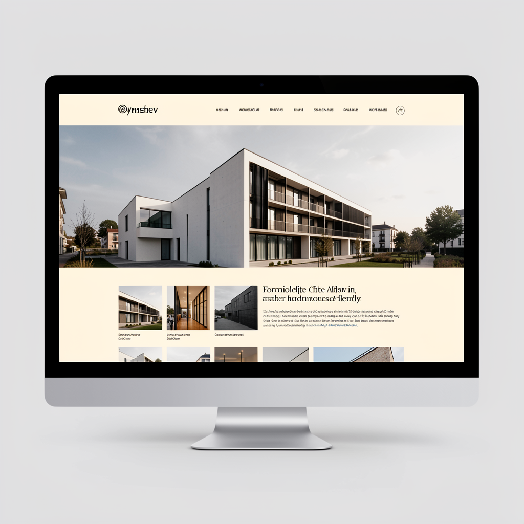 Architecture website concept