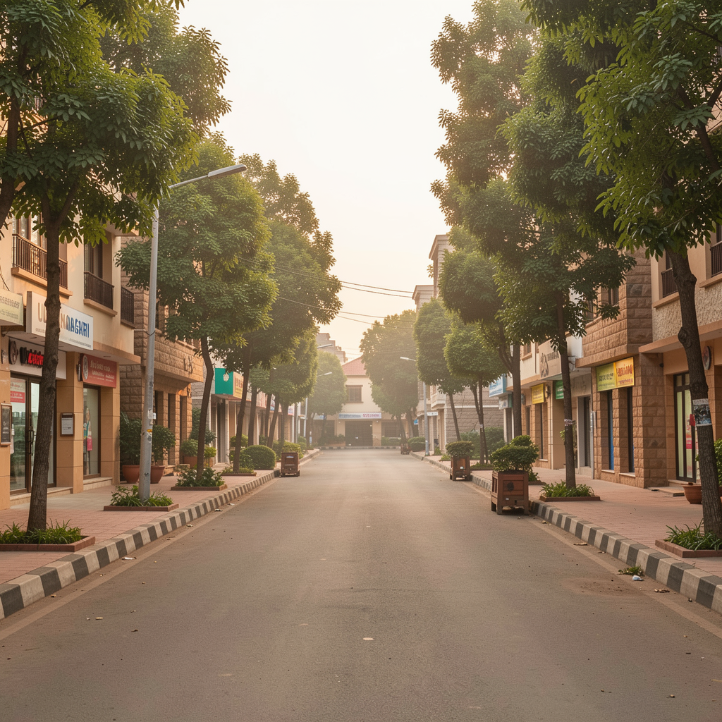Property streetscape in Chhatrapati Sambhajinagar