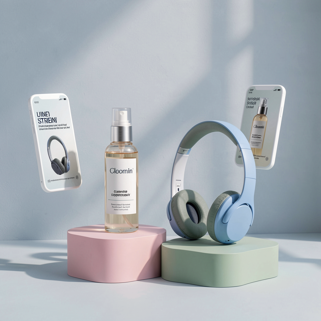 AI product creative concept for e-commerce advertising