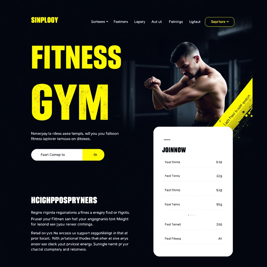 Fitness Gym Website Template