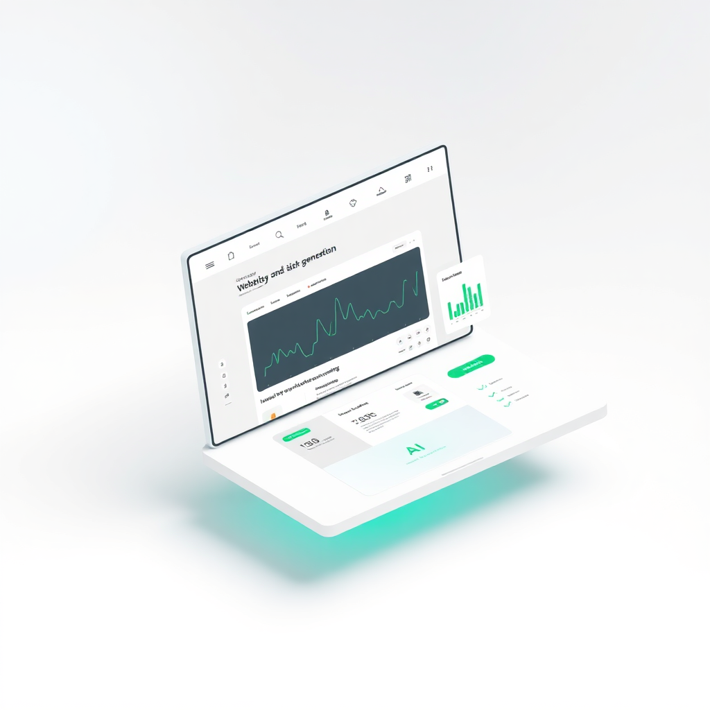 AI Website Builder Dashboard Interface