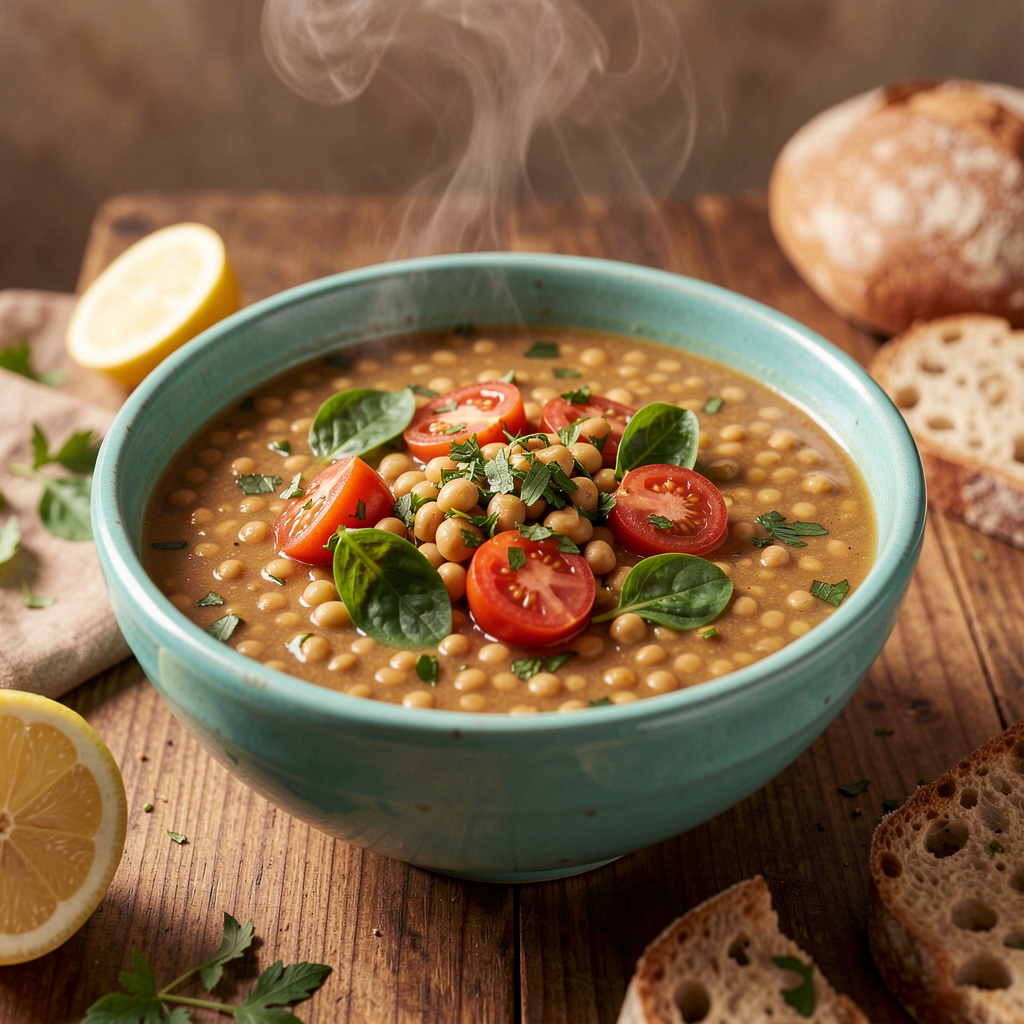 Mediterranean lentil soup