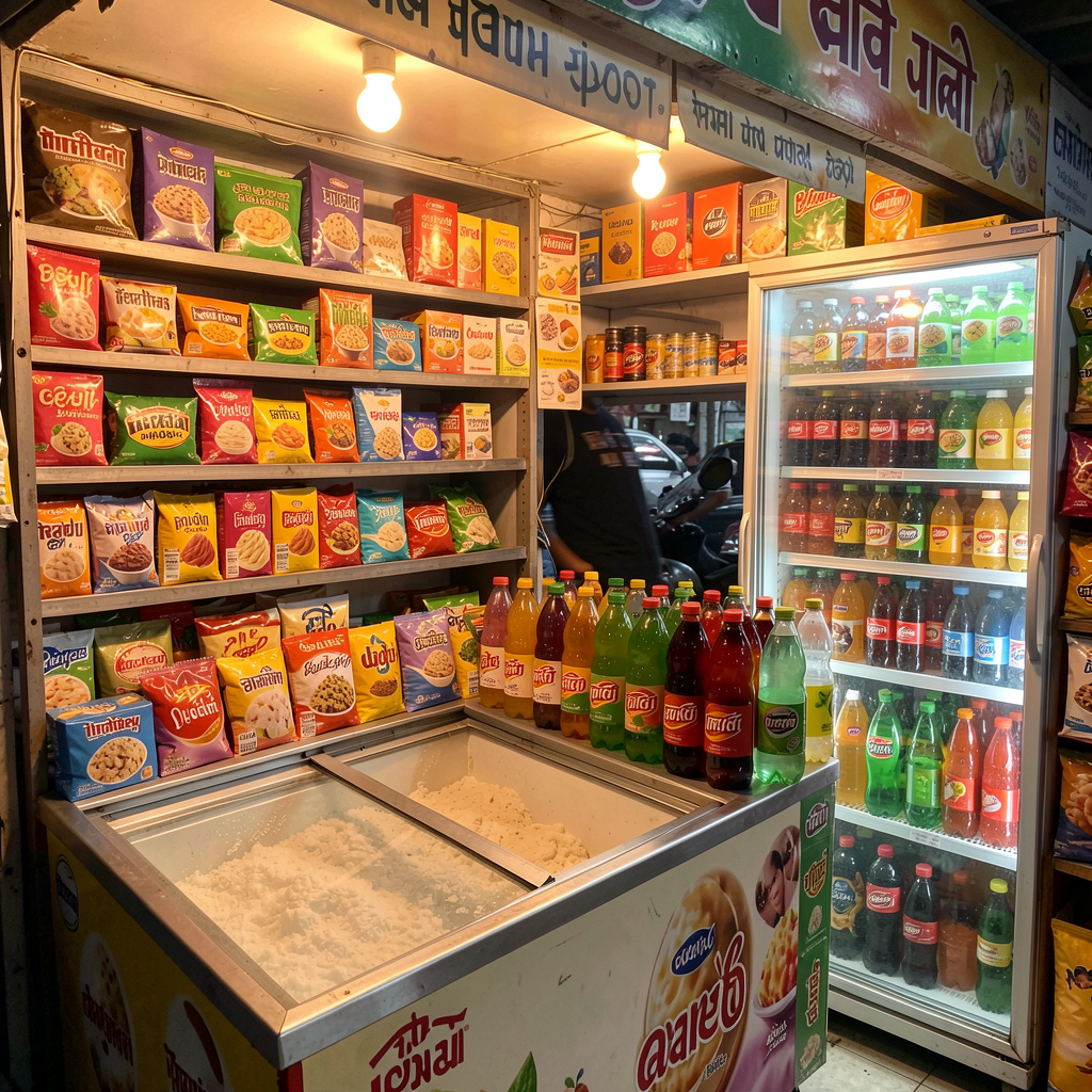 [Placeholder image] Chilled drinks and ice cream counter