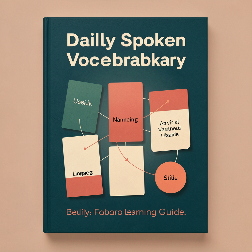 Spoken vocabulary e-book cover