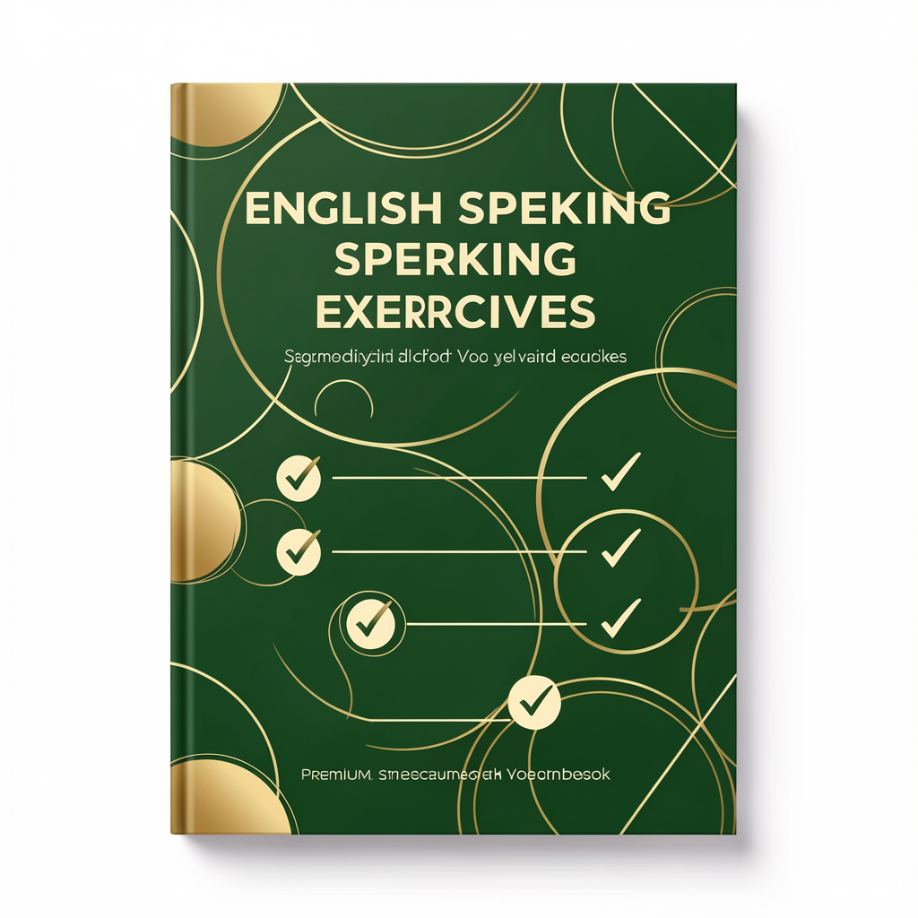 English speaking exercises e-book cover