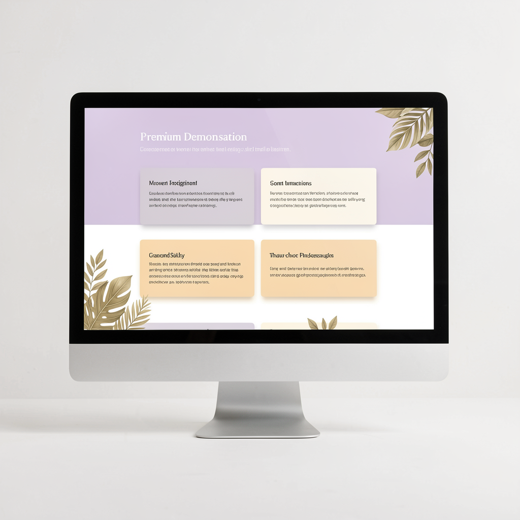 Business website design demonstration