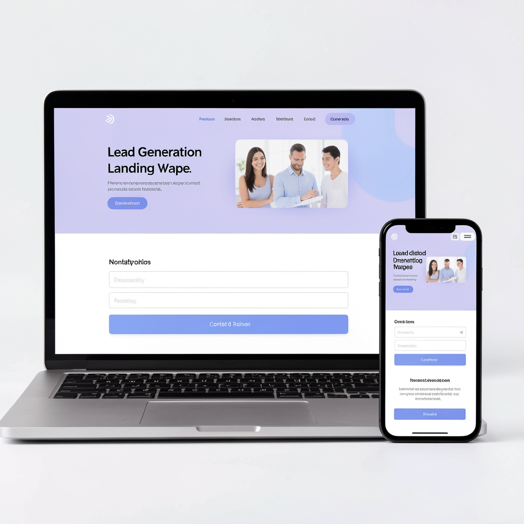 Lead generation landing page demonstration