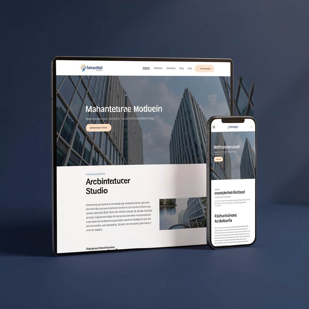 Website design concept mockup for a Chhatrapati Sambhajinagar business