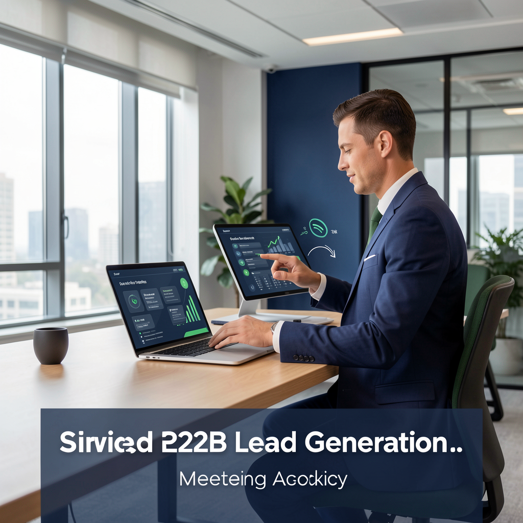 B2B consultant lead generation funnel concept