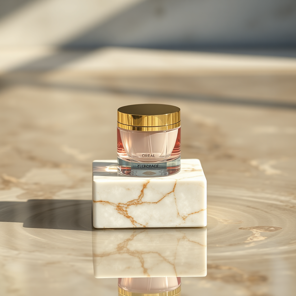 Premium skincare product visual mock