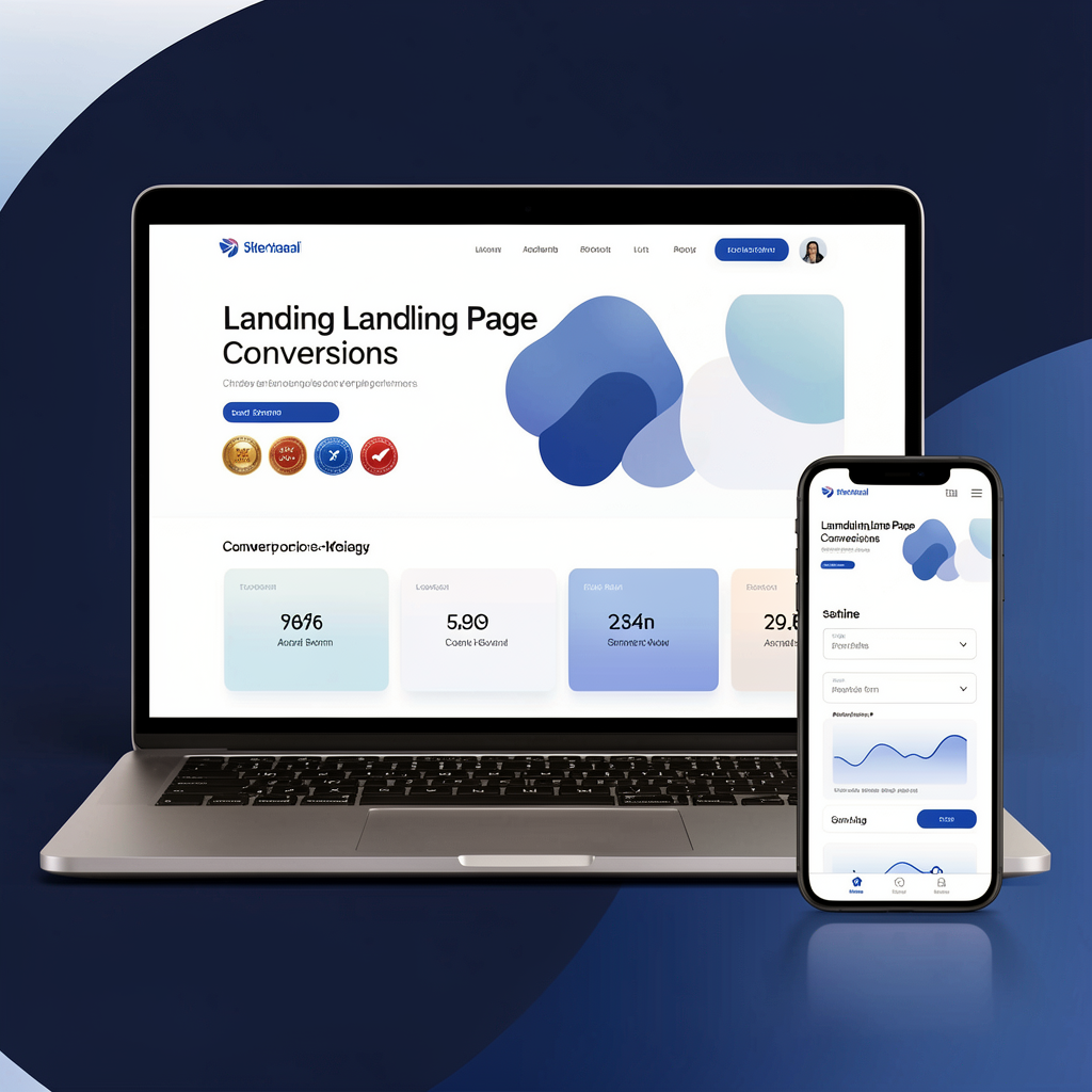 Lead generation landing page concept for local SEO campaign