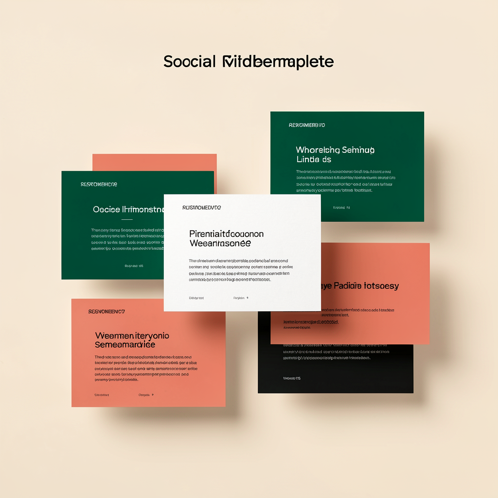 Social template library