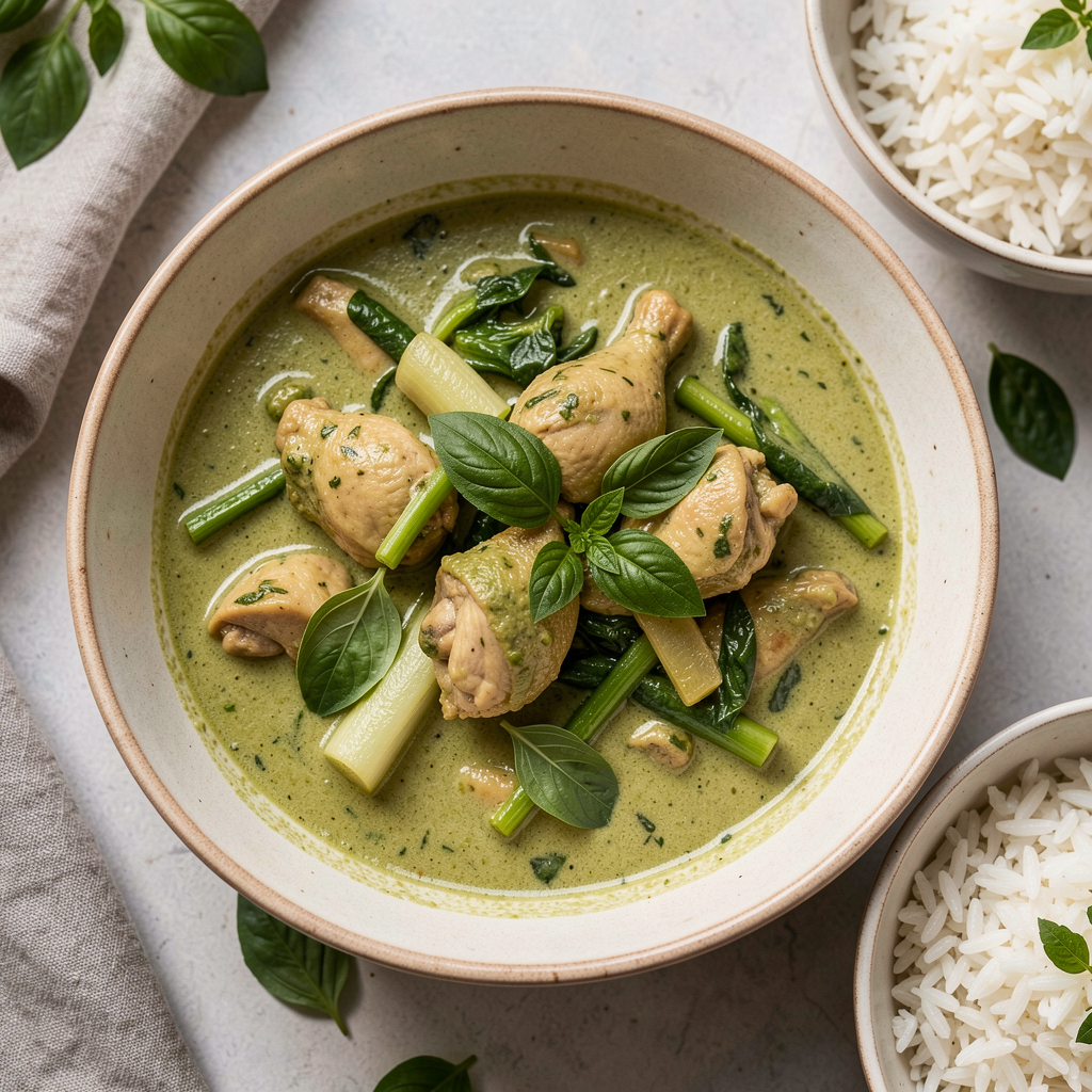 Thai green chicken curry