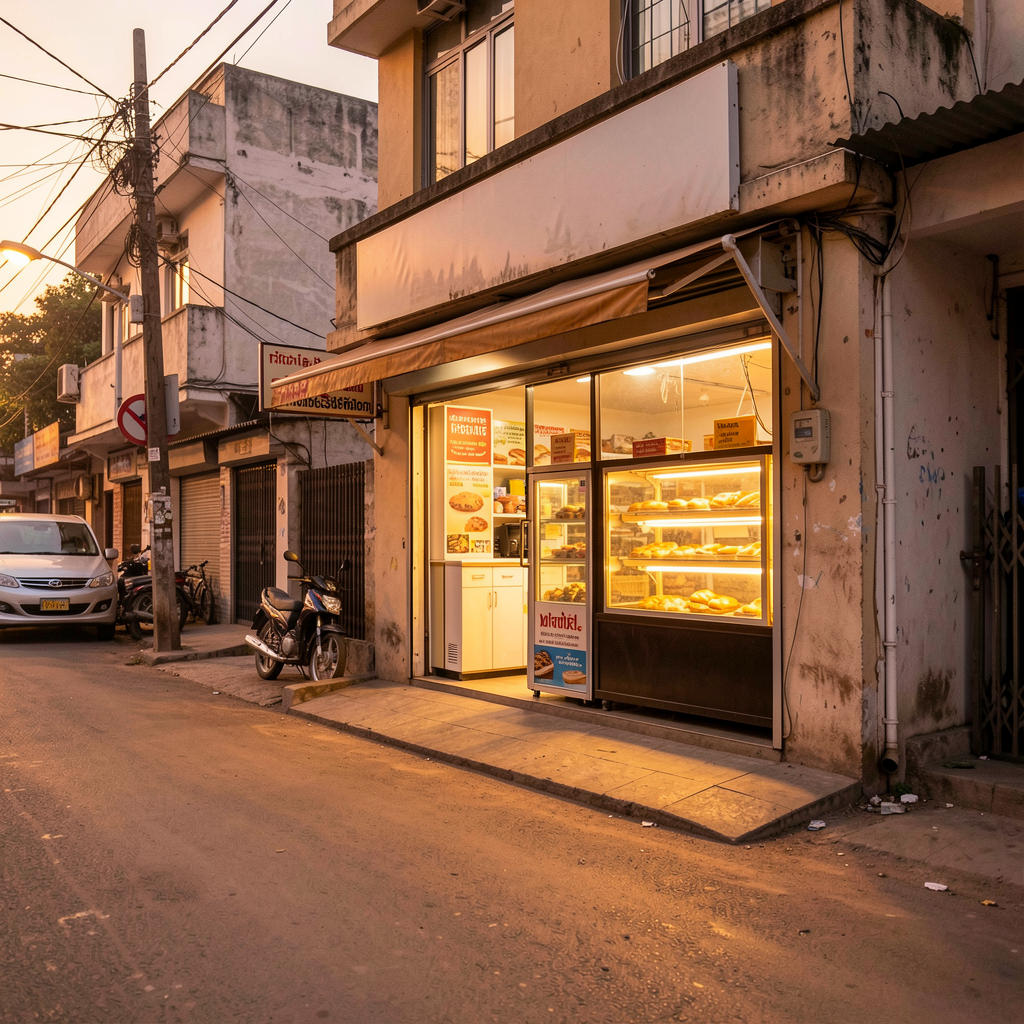 [Placeholder image] Storefront on TV Centre Road, Jijau Chowk