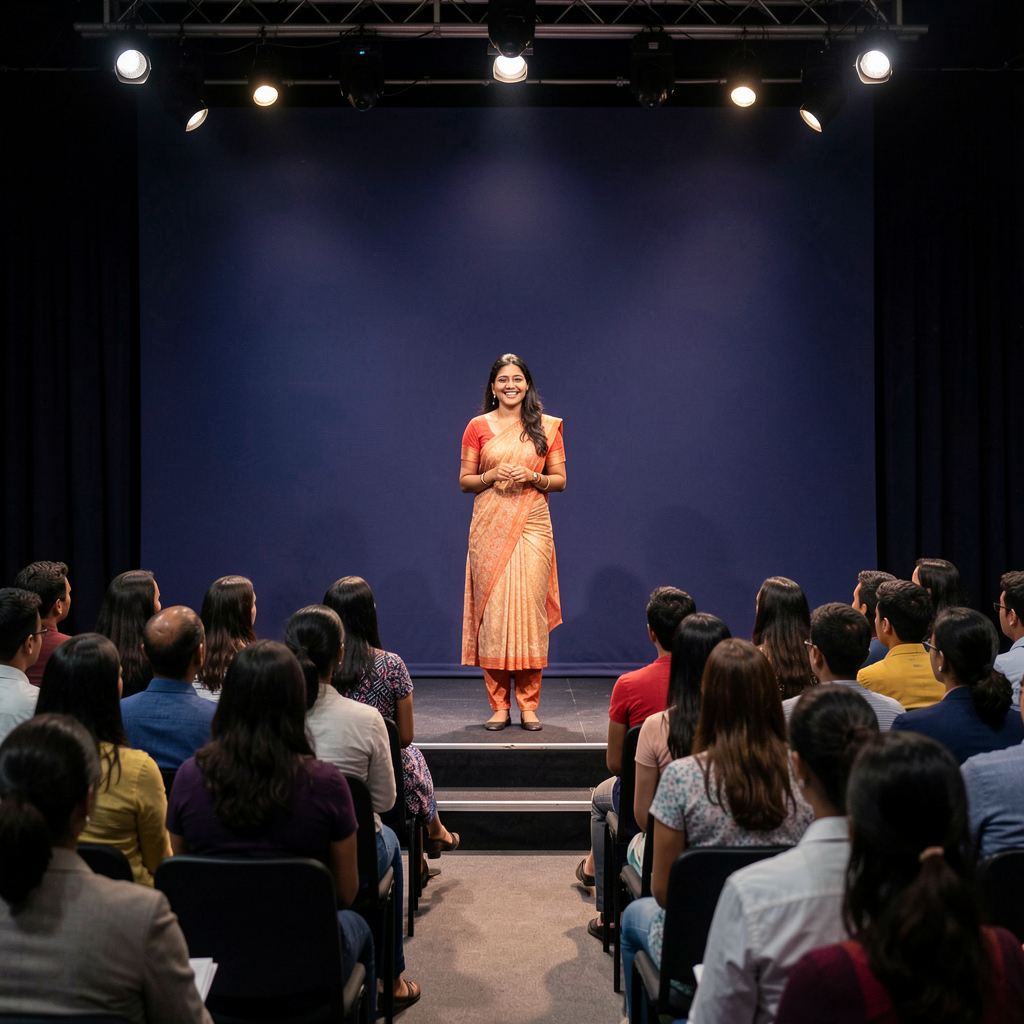Aleena at a learning event