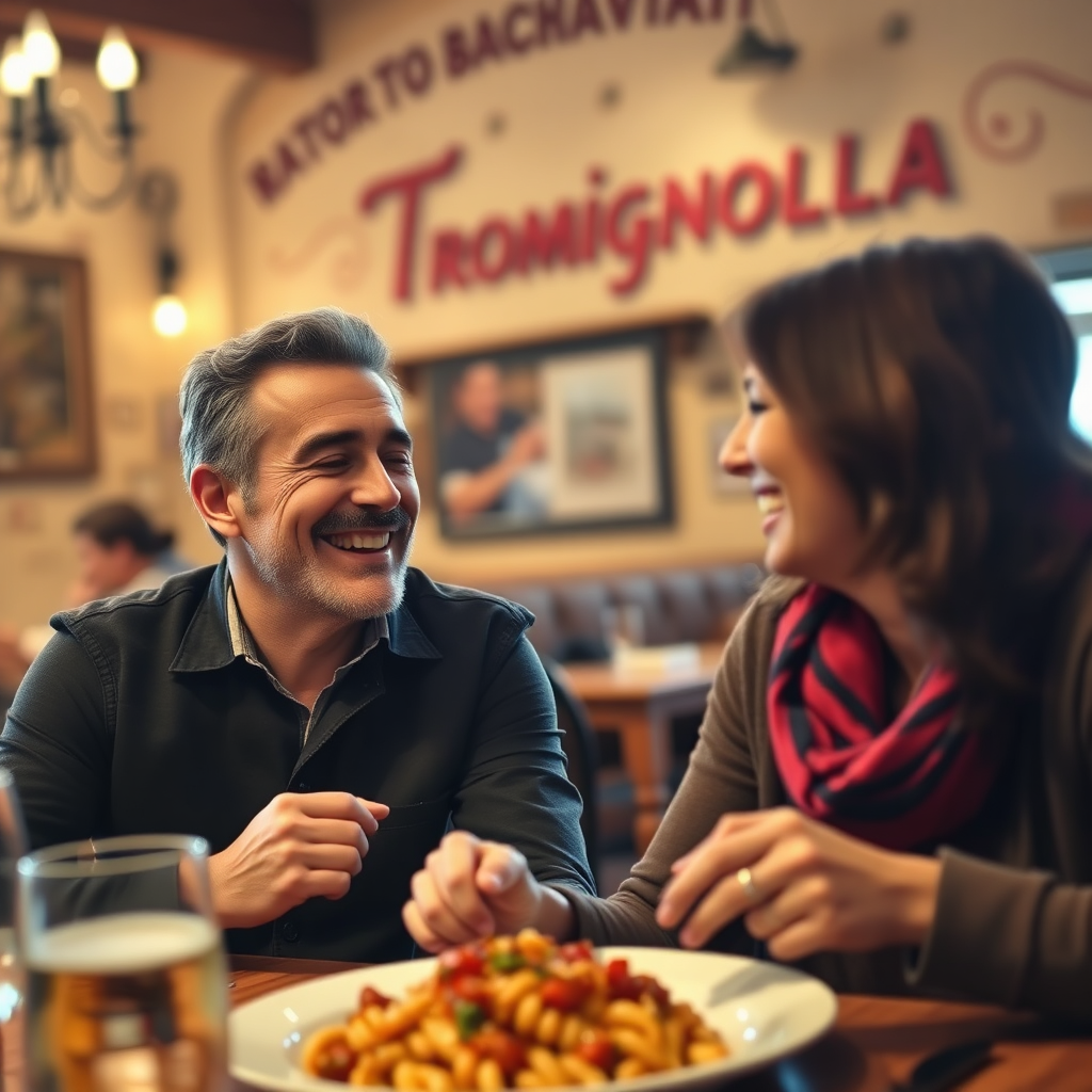 Coppia che si Gode la Cena