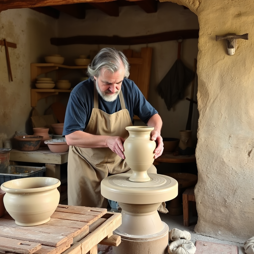 Tuscan pottery workshop
