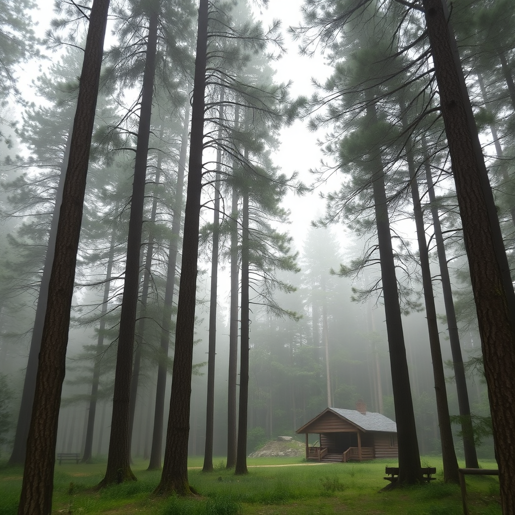 Peaceful forest background